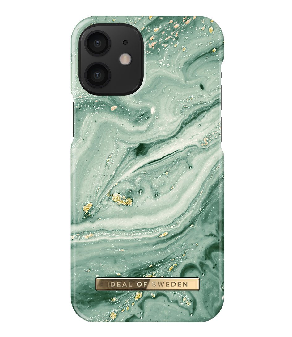Vervelen Bedankt Golven iDeal of Sweden Smartphone cover Fashion Case iPhone 12 Mini Mint swirl  marble (IDFCSS21-I2054-258) | The Little Green Bag