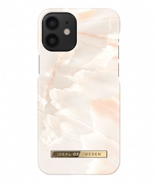 iDeal of Sweden  Fashion Case iPhone 12 Mini Rose pearl marble (IDFCSS21-I2054-257)