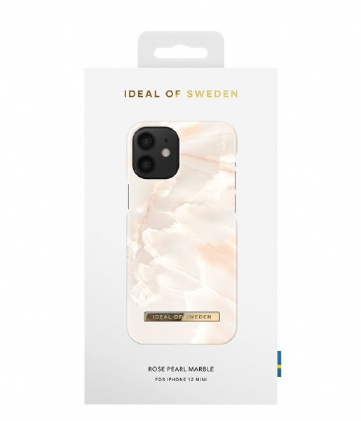 iDeal of Sweden  Fashion Case iPhone 12 Mini Rose pearl marble (IDFCSS21-I2054-257)
