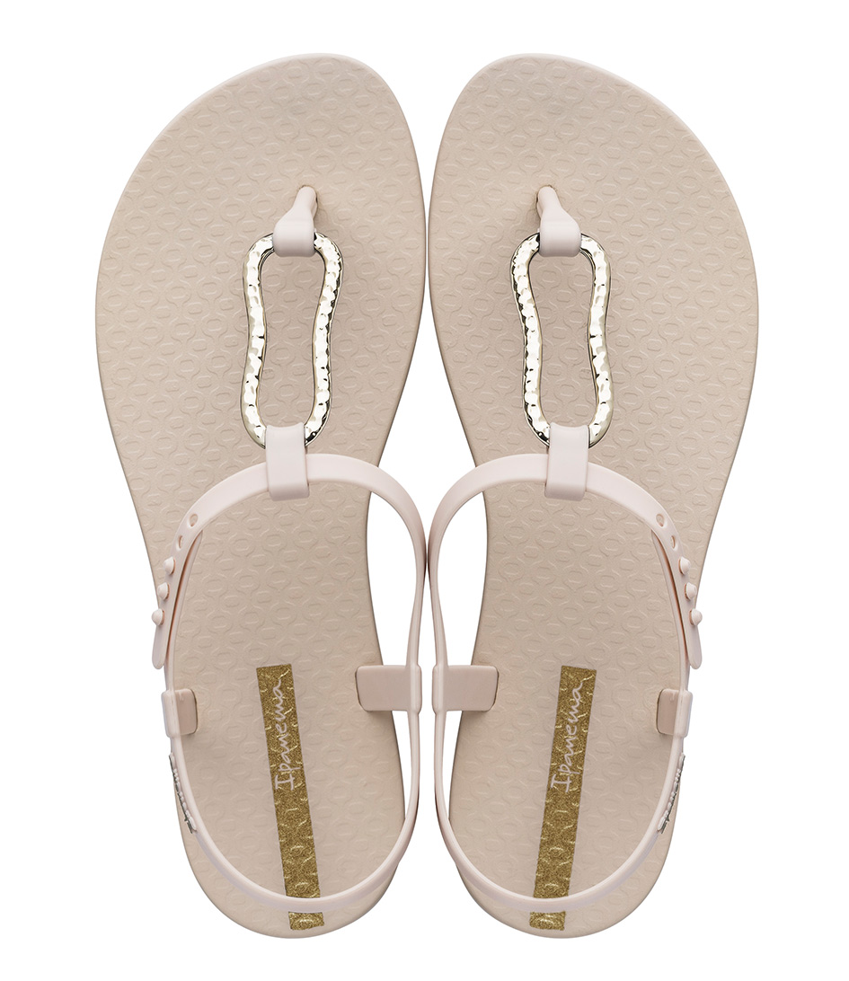 ipanema gold flip flops