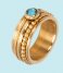 iXXXi  1 Zirconia water blue Gold colored (01)