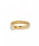 iXXXi Ring Zirconia 1 Stone Crystal Gold colored (001)