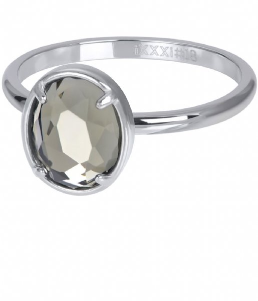 iXXXi  Glam Oval Crystal Silver colored (03)