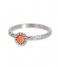 iXXXi Ring Inspired Coral Silver colored (03)