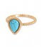 iXXXi Ring Magic Turquoise Gold colored (01)
