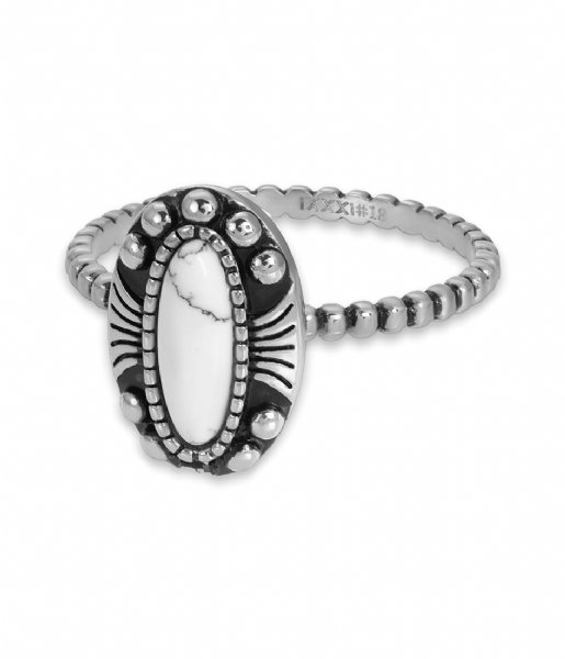 iXXXi Ring Indian White Silver colored (03)
