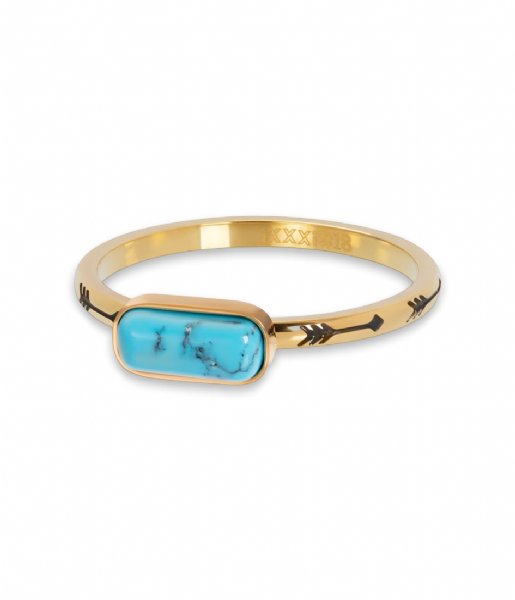 iXXXi Ring Festival Turquoise Gold colored (01)