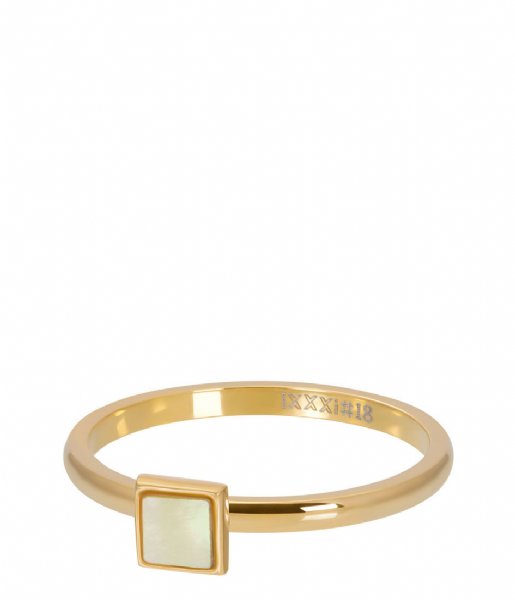 iXXXi Ring Shell Stone Square Gold