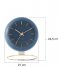 Karlsson  Table clock Globe Design Armando Breeveld dark blue (KA5832BL)