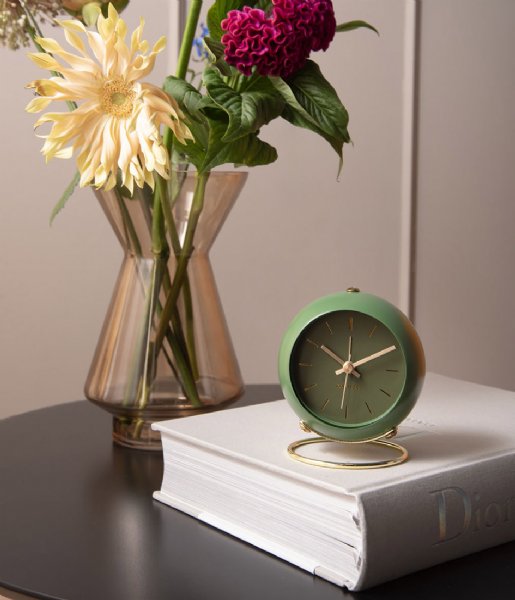 Karlsson Wekker Alarm clock Globe Design Armando Breeveld moss green (KA5833GR)