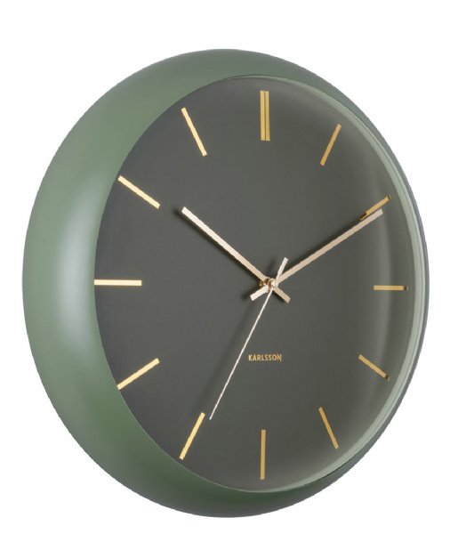 Karlsson Wandklok Wall clock Globe Design Armando Breeveld moss green (KA5840GR)