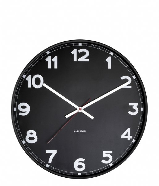 Karlsson  Wall clock New Classic medium Black (KA5847BK)