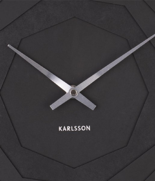 Karlsson  Wall clock Layered Origami Black (KA5850BK)