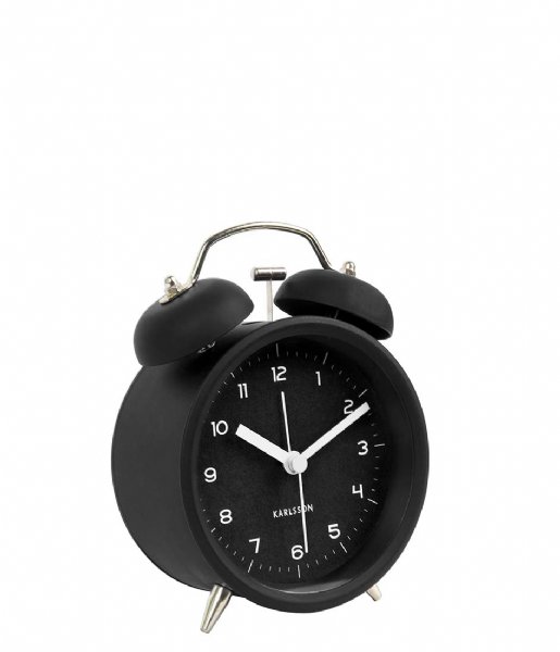Karlsson  Alarm clock Classic Bell BOX32 black with gold colored (KA5659BK)