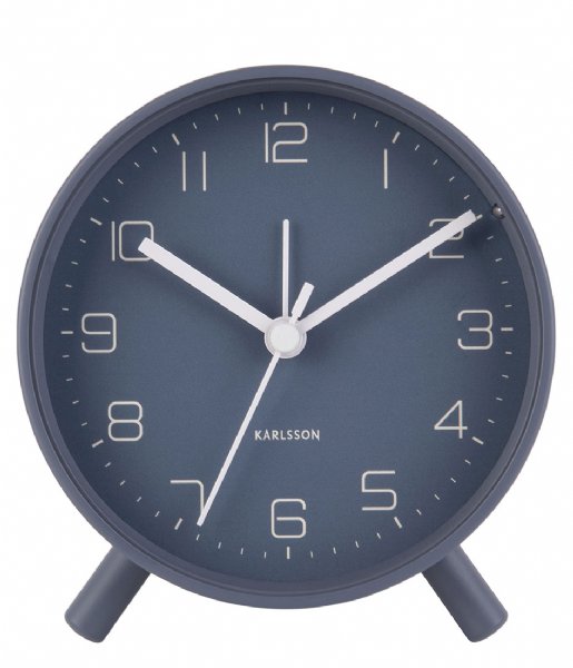 Karlsson Wekker Alarm clock Lofty metal matt, D. 11cm Night Blue (KA5752BL)