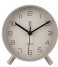 KarlssonAlarm clock Lofty metal matt, D. 11cm Warm Grey (KA5752WG)