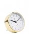 Karlsson  Alarm clock Minimal BOX32 Design white shiny gold colored case (KA5683WH)