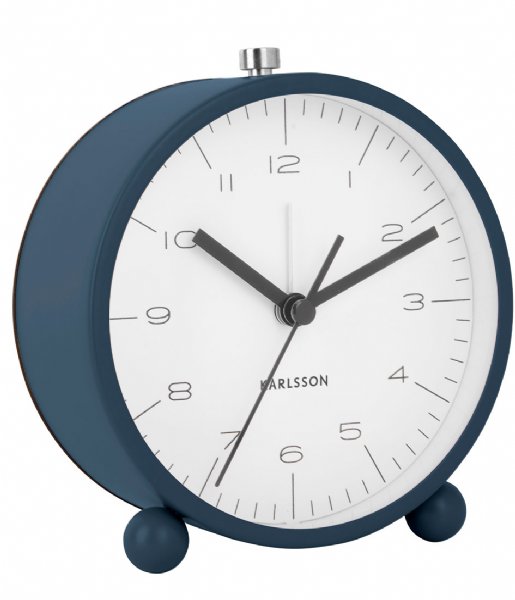 Karlsson  Alarm clock Pellet Feet matt Dark Blue (KA5787BL)