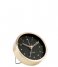 Karlsson  Alarm clock Tinge black dial Design Armando Breeveld steel brushed gold colored black dial (KA5845GD)