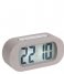 Karlsson Wekker Alarm clock Gummy rubberized Warm grey (KA5753GY)