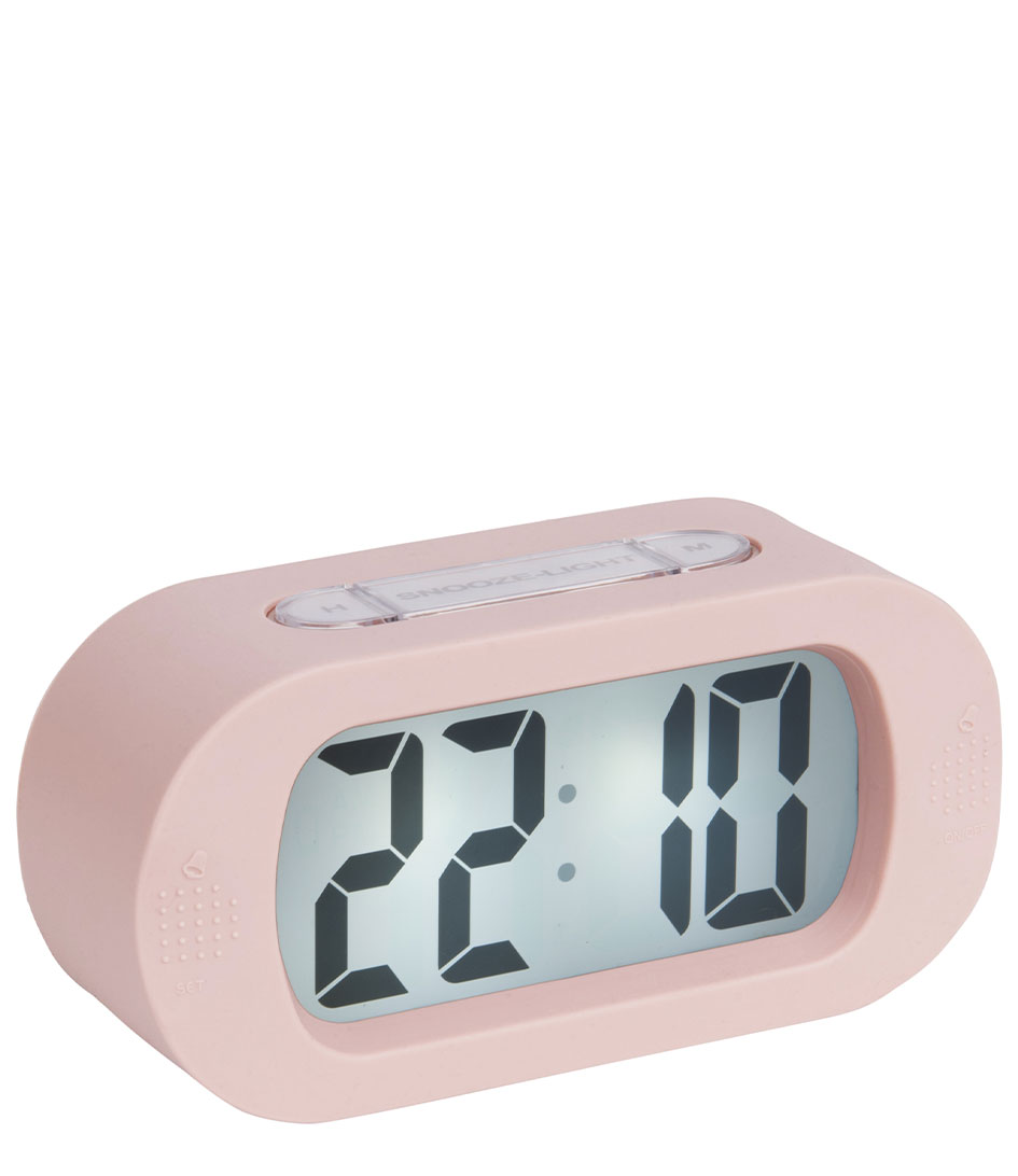 Karlsson Wecker Alarm clock Gummy rubberized Light pink (KA5753PI
