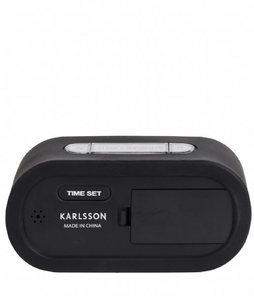 Karlsson  Alarm clock Gummy rubberized Black (KA5753BK)