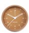 KarlssonAlarm clock Tinge steel Caramel brown (KA5806BR)