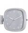 Karlsson  Wall clock Doubler rubberized white Mouse grey (KA5831GY)