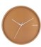 KarlssonWall clock Hue metal Caramel brown (KA5807BR)
