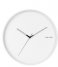KarlssonWall clock Hue metal White (KA5807WH)