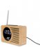 Karlsson  Alarm clock Retro Radio Bamboo (KA5719)