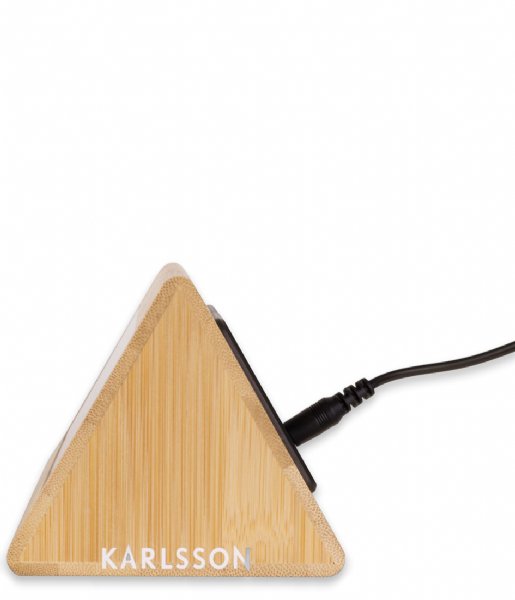 Karlsson Wekker Alarm clock Triangle Bamboo (KA5728)