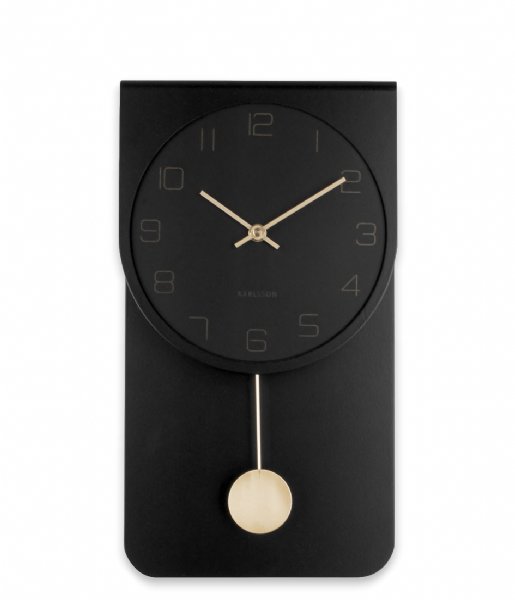 Geval wortel Rust uit Karlsson Wandklok Wall clock Casa pendulum Black (KA5779BK) | The Little  Green Bag