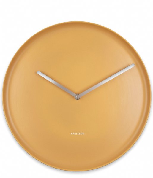 Karlsson  Wall clock Plate porcelain Ochre Yellow (KA5786YE)