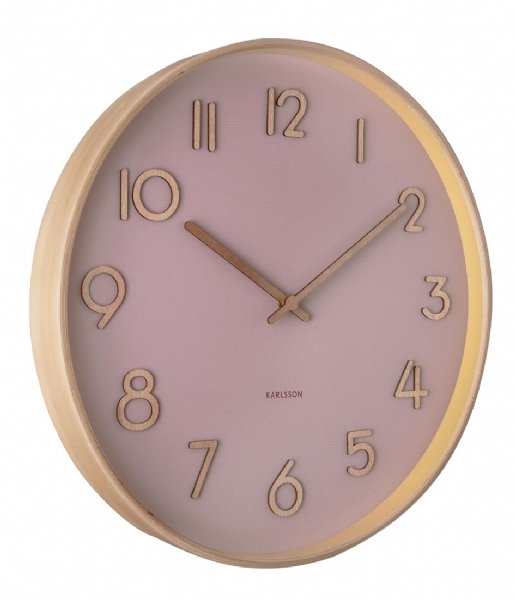 Karlsson  Wall clock Pure medium w. dial Faded Pink  (KA5757PI)