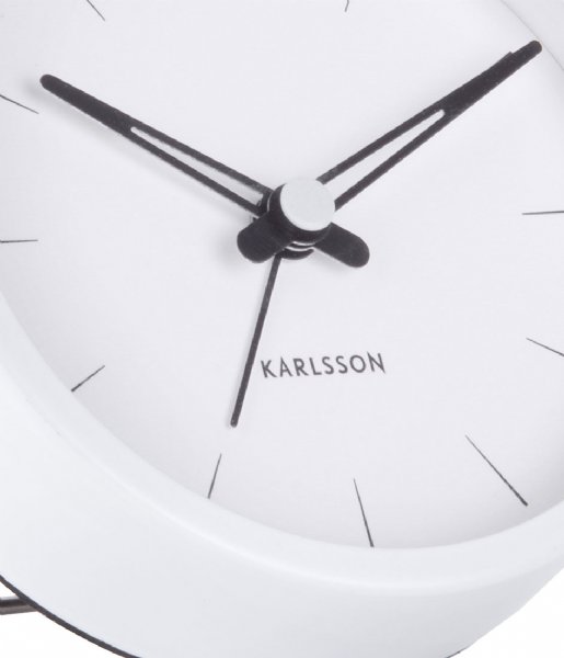 Karlsson  Alarm Clock Lure Large Steel White (KA5842WH)
