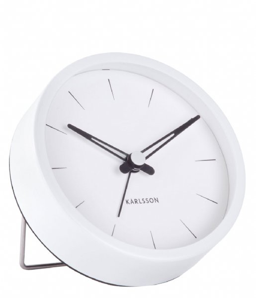 Karlsson  Alarm Clock Lure Large Steel White (KA5842WH)