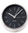 Karlsson  Alarm Clock Minimal Nickel Case Black (KA5715BK)