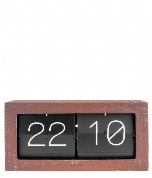 Karlsson  Table Clock Boxed Flip Xl Finish Rusted (KA5642RS)