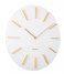 Karlsson  Wall Clock Discreet W. Gold White (KA5783WH)