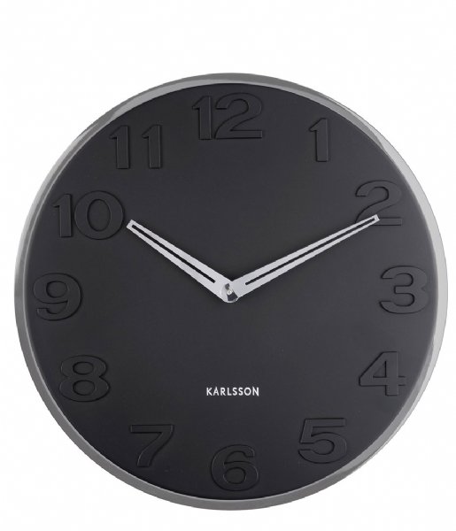 Karlsson  Wall Clock New Original Numbers Black (KA5759BK)