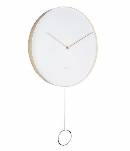 Karlsson  Wall Clock Pendulum Metal White (KA5766WH)