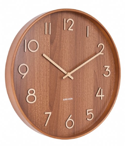 Karlsson  Wall Clock Pure Medium Dark Wood (KA5809DW)