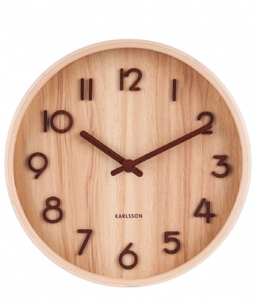 Karlsson  Wall Clock Pure Small Light Wood (KA5808WD)