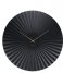 KarlssonWall Clock Sensu Xl Steel Black (KA5658BK)