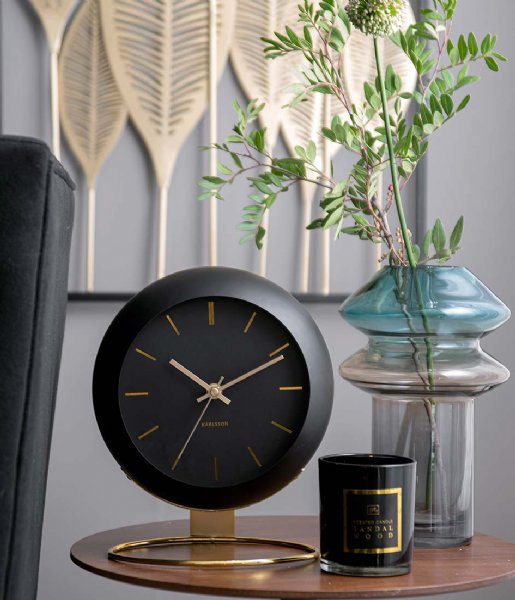 Karlsson Tafelklok Table clock Globe Design Armando Breeveld black (KA5832BK) Karlsson Tafelklok Table clock Globe Design Armando Breeveld black (KA5832BK)