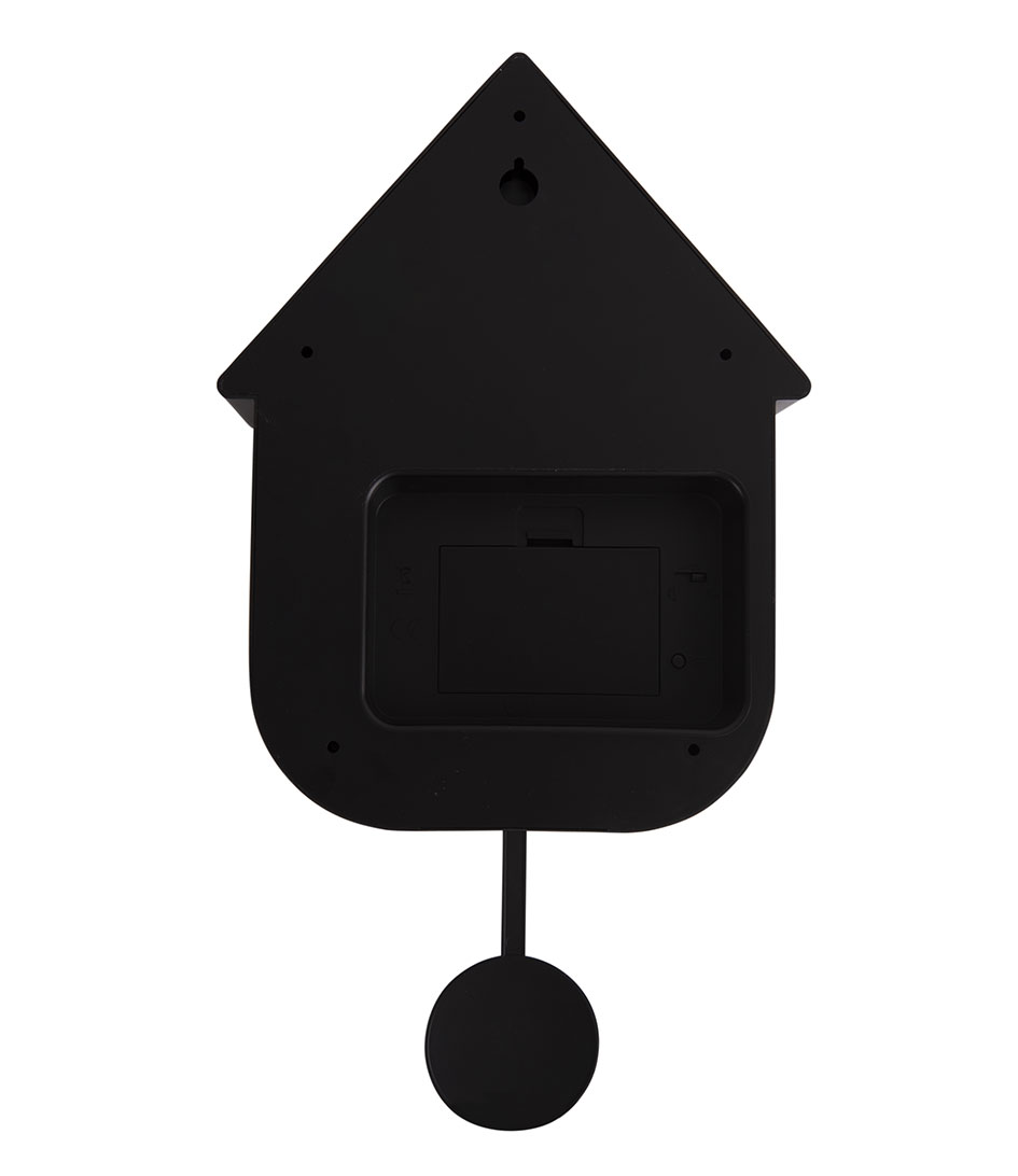 Karlsson Wandklok Wall clock Modern Cuckoo ABS Black (KA5768BK) The