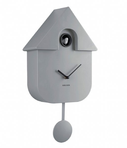 Karlsson Wandklok Wall clock Modern Cuckoo ABS Mouse Grey (KA5768GY)