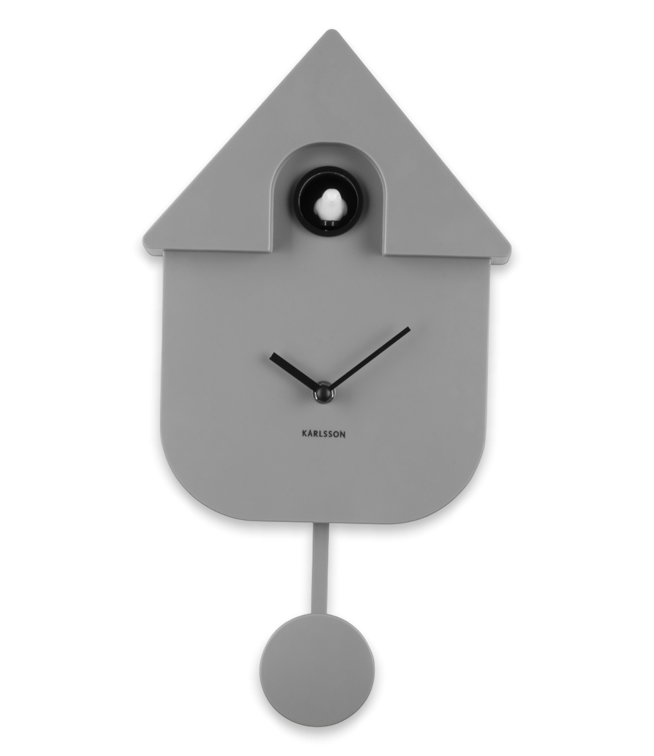 veer Onnodig pil Karlsson Wandklok Wall clock Modern Cuckoo ABS Mouse Grey (KA5768GY) | The  Little Green Bag