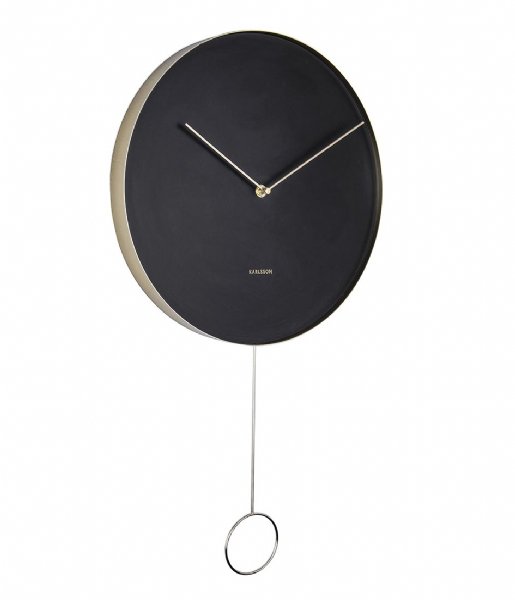 Karlsson  Wall Clock Pendulum Metal Black (KA5766BK)